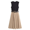 Dresses Belt Pleated