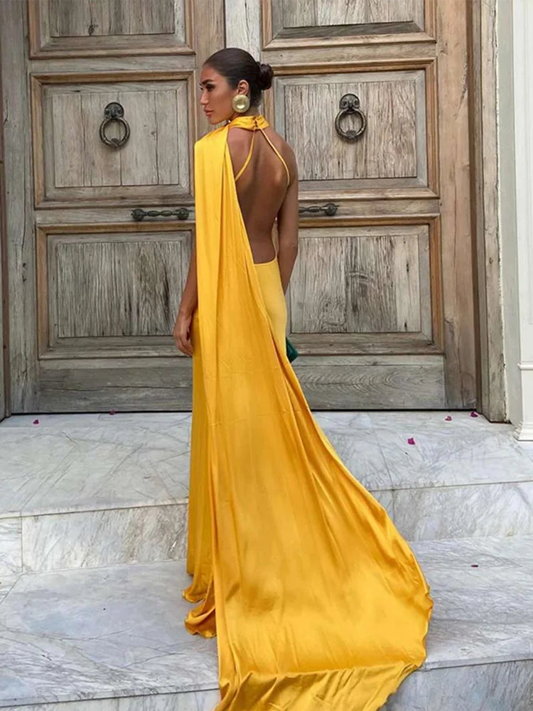 Ribbon Halter Dress