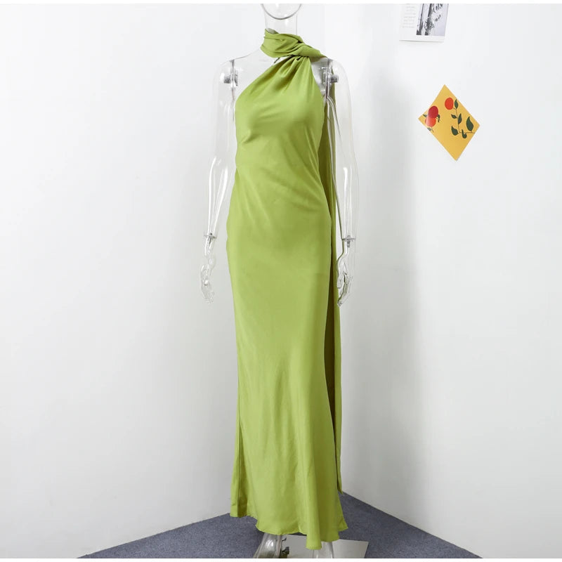 Ribbon Halter Dress