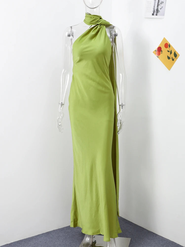 Ribbon Halter Dress